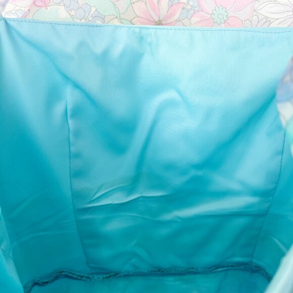 Vintage 70s Handmade Floral Gown Long Poof Puff Sleeve Princess Maxi Dress 1970s - Picture 6 of 8